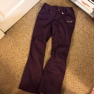 Volcom purple snow pants